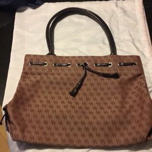 Dooney & Bourke maroon Logo Satchel